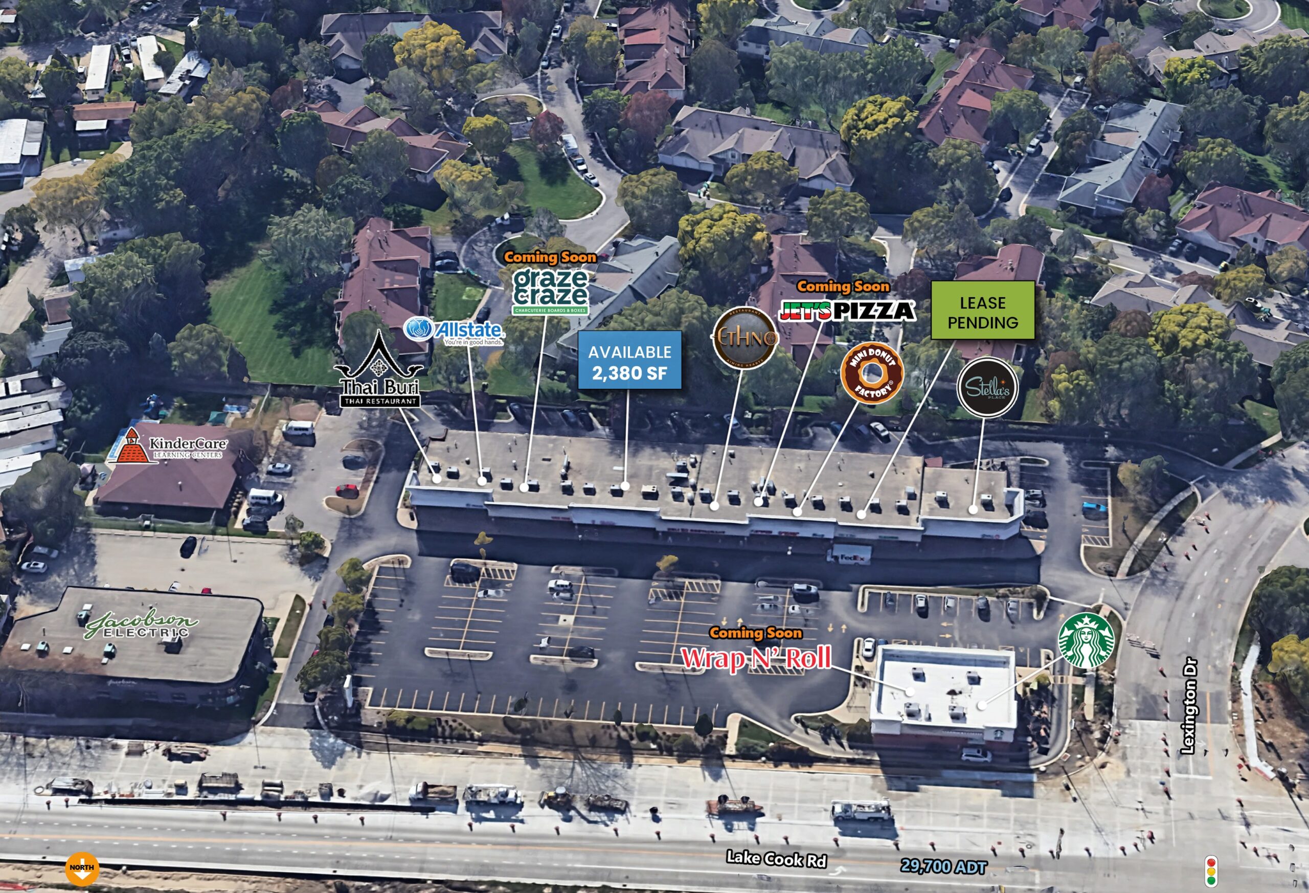 Lexington Commons – 1041-73 E Lake Cook Rd (Wheeling, IL)