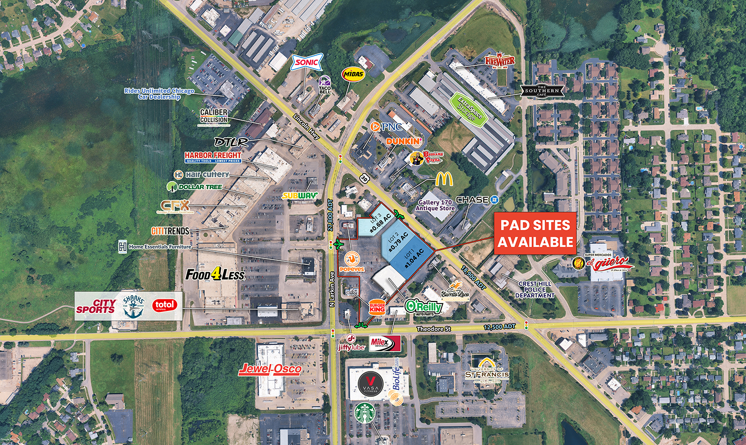 Prime Outlot Pads (Crest Hill, IL)